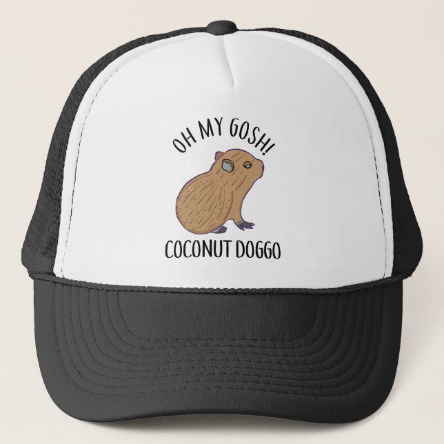 O My Gosh Coconut Doggo Cute Kawaii Baby Capybara Keps (Framsida)