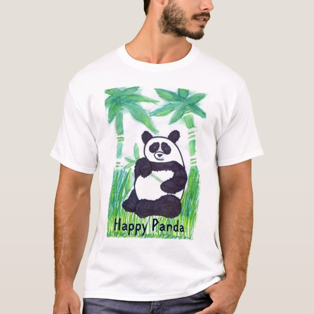 O.O. Lyckliga Pandamanar T-tröja Tee (Framsida)