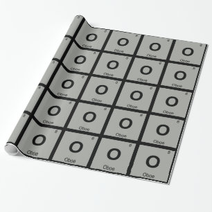 O - Oboemusik Kemins Periodiska System Symbol Presentpapper