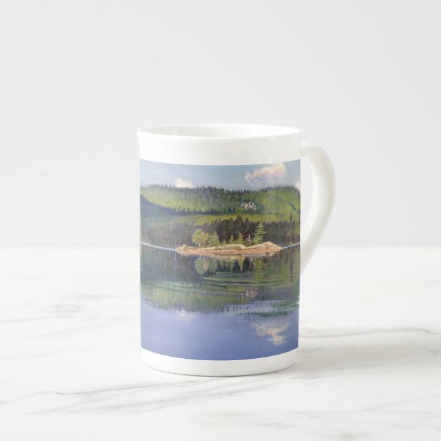 Ö och molnskugga - Bone China-mugg Benporslin Mugg (Framsida höger)
