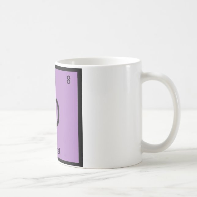 O - Ocicat Katt Kemi Periodiska Systemet Element Kaffemugg (Höger)