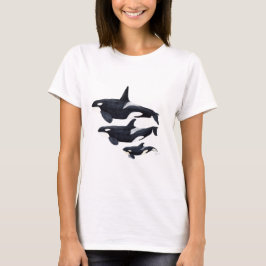 O.orca-fond transparent tee shirt