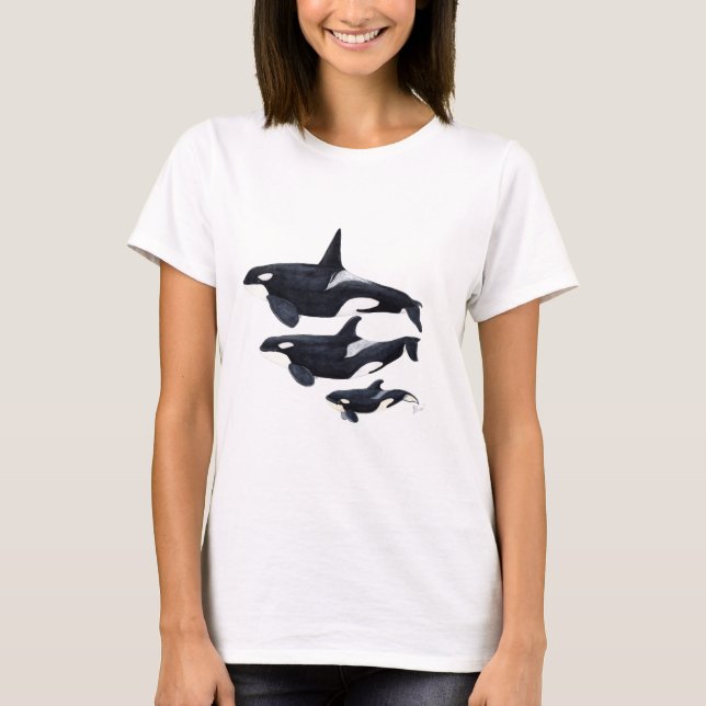 O.orca-fond transparent tee shirt (Framsida)