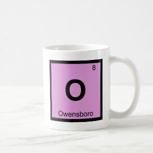 O - Owensboro Kentucky Kemi Periodiska Systemet Kaffemugg