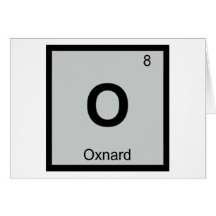 O - Oxnard California Kemi Periodiska Systemet Hälsningskort