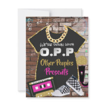 O.P.P Retro 90:s Hip hop Rosa|Guld