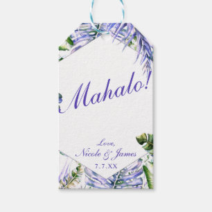 Ö Purple Syrén Tropisk Ön Chic Bröllop Presentetikett