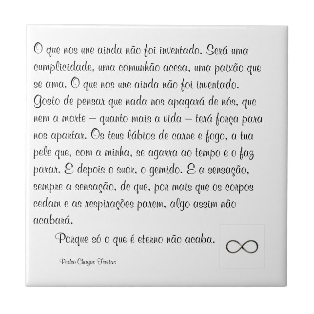 O que nos une ainda não foi inventado. kakelplatta (Framsidan)