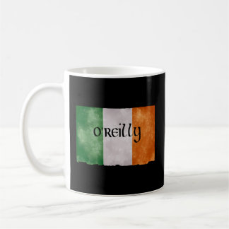 O Reilly Surname Efternamn Irish Ireland Flagga Kaffemugg