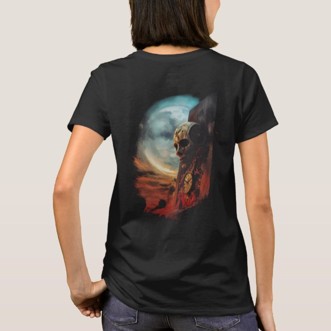 O Relogio e a Mortalha Modelo II T Shirt (Baksida)