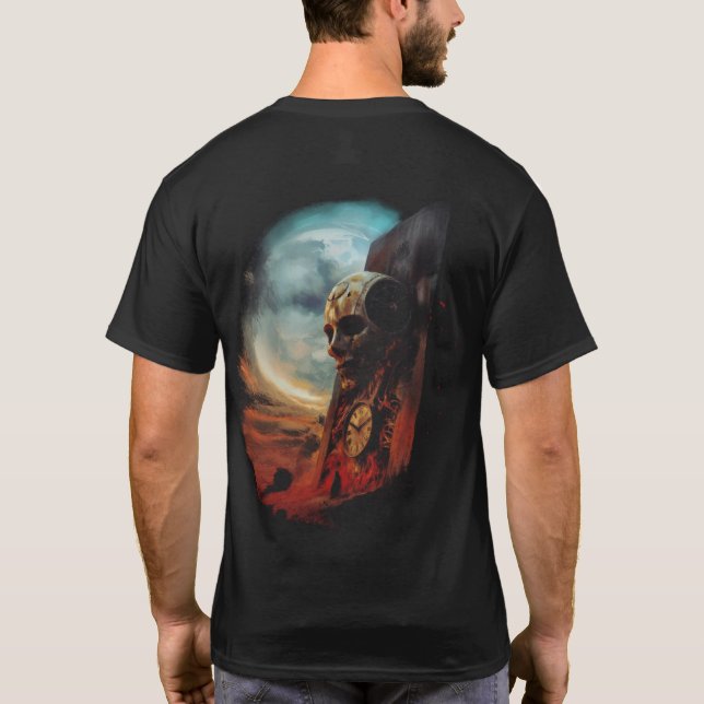 O Relogio e a Mortalha Modelo II T Shirt (Baksida)