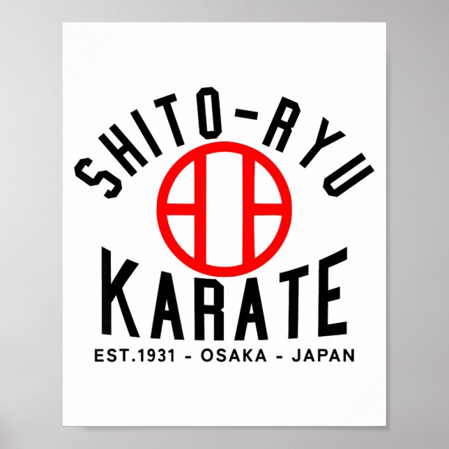 O-ryu Karate Japan Kampsport  Poster (Framsidan)
