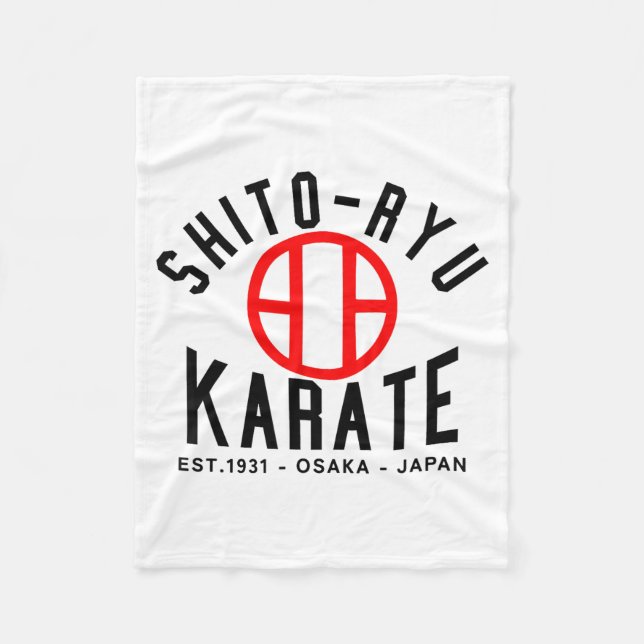 O-ryu Karate Japan Martial Arts  Fleecefilt (Framsidan)