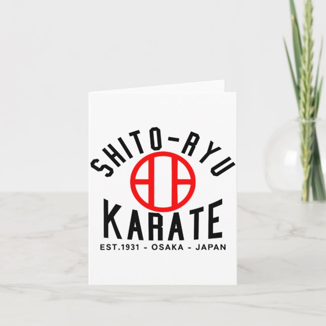 O-ryu Karate Japan Martial Arts  Kort (Framsida)