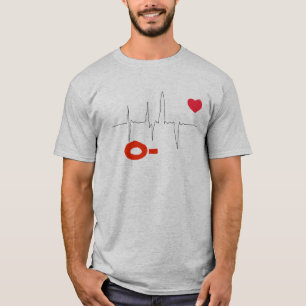 O- Skraj blodtyphjärta klassar bästa T Shirt