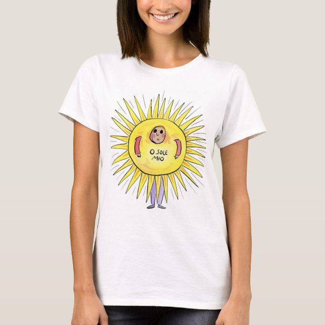 O Sole Mio T Shirt (Framsida)