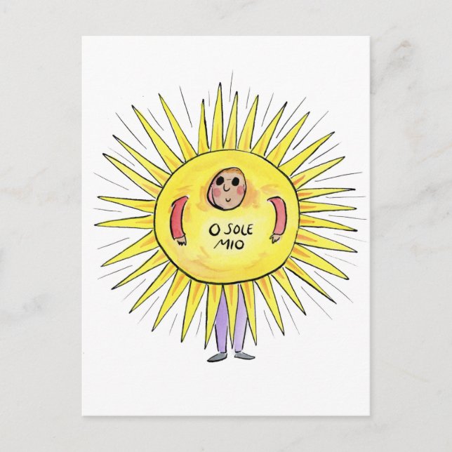 O sole mio vykort (Framsida)