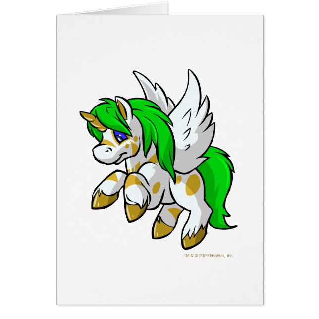 Ö som flyger Uni över gåtaön Hälsningskort (Framsidan)