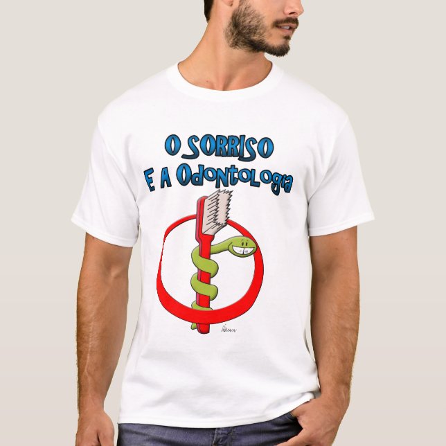 O Sorriso e a Odontologia T-shirt (Framsida)
