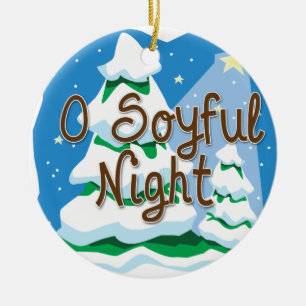 O Soyful Night Julgransprydnad Keramik