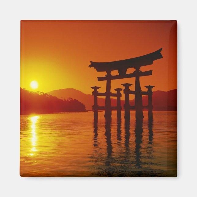 O-Torii-grind, Itsukushima-helgedom, Miyajima, Magnet (Framsidan)
