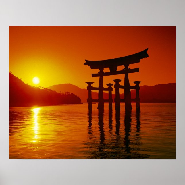 O-Torii Grind, Itsukushima shrine, Miyajima Poster (Framsidan)