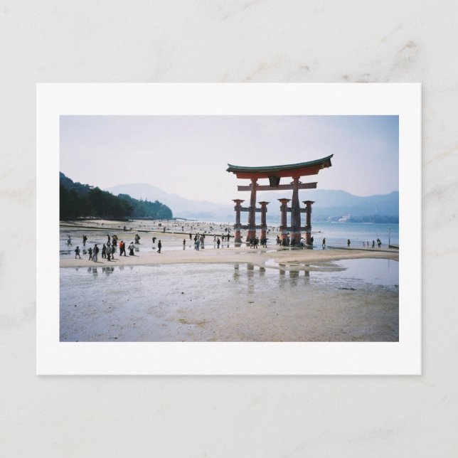 O-torii, Itsukushima Shrine: Japan Vykort (Framsida)