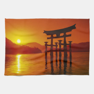 O-Torii-porten, Itsukushima-helgedomen, Miyajima, Kökshandduk