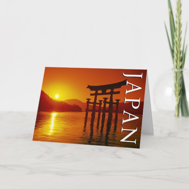 O-Torii Porten, Itsukushima Shrine | Tack Kort (Framsida)