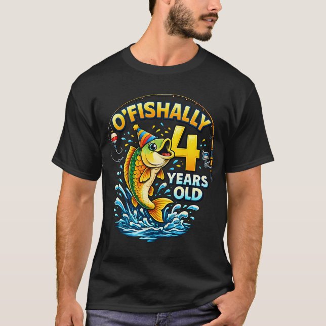Oâ€™Fishally 4 år gammal T Shirt (Framsida)
