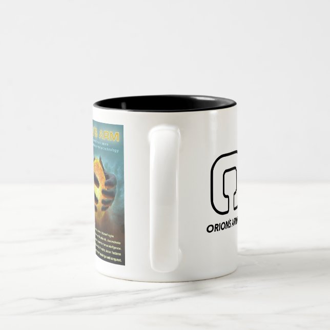 OA grundläggande logotyp och grafisk mugg (Handtag)