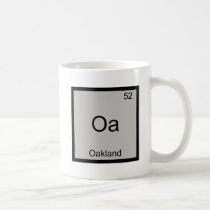 Oa - Oakland City Chemistry Element Symbol T-Shirt Kaffemugg
