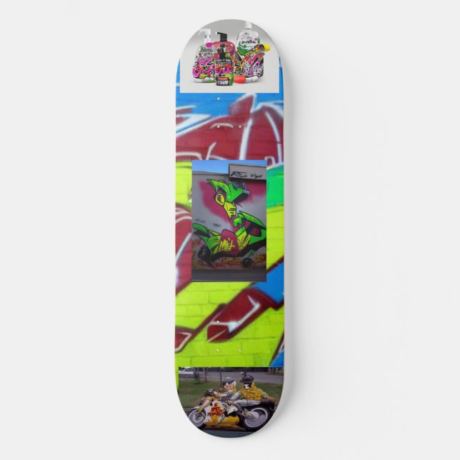 OAB SEMINALZ: Speeddaemon 1 Mini Skateboard Bräda 18,5 Cm (Framsida)