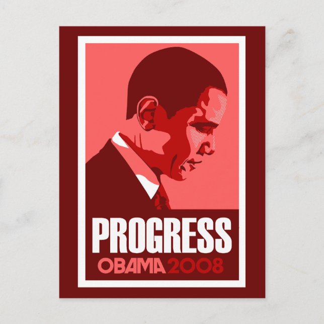 Oabma Red Progress-vykort Vykort (Framsida)