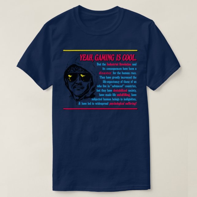 Oabomber Manifesto-spelmedlemmen T Shirt (Design framsida)