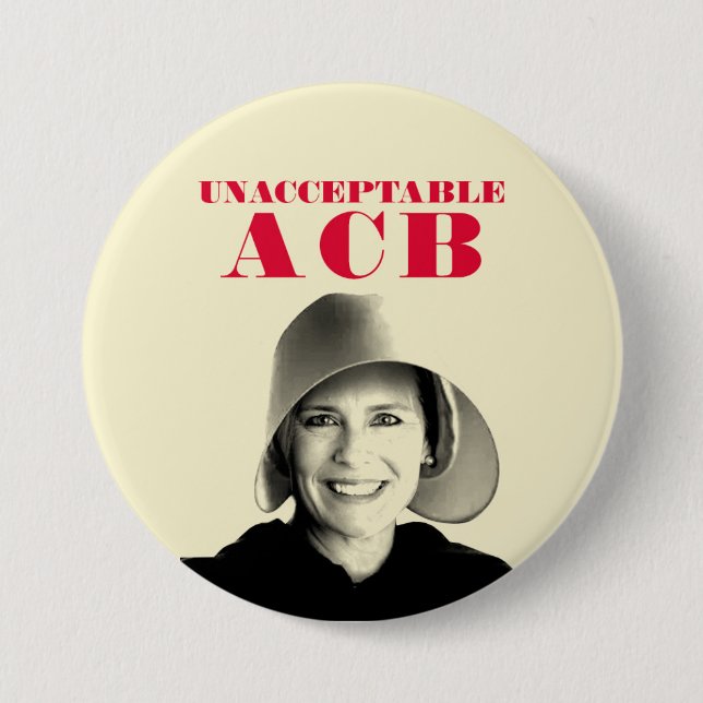 Oacceptabel ACB/Amy Coney Barrett Knapp (Framsida)