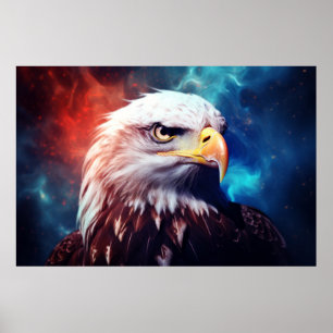 Öagle Animal Bird Majestic Wilderness Surrealist Poster