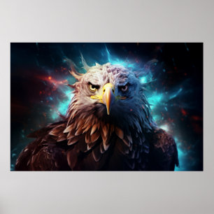 Öagle Animal Bird Majestic Wilderness Surrealist Poster