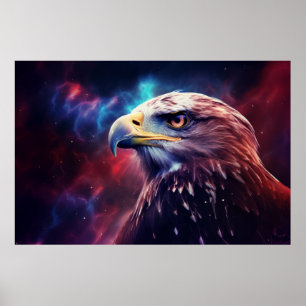 Öagle Animal Bird Majestic Wilderness Surrealist Poster