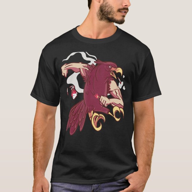 Öagle Bird of Be White Head Sea Eagle Hawk Habic T Shirt (Framsida)