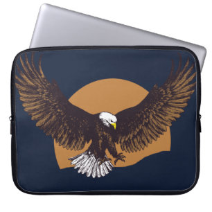 Öagle måne-pennan och bläck teckning laptop fodral