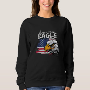 Öagle med amerikansk Flagga T Shirt