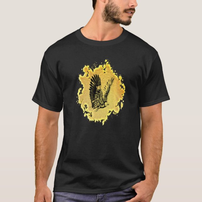 Öagle Motif Bird av Bett 2 T Shirt (Framsida)