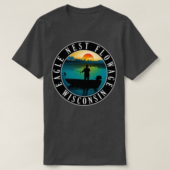 Öagle Nest Flopay Wisconsin Paddleboarding 2 T Shirt (Design framsida)