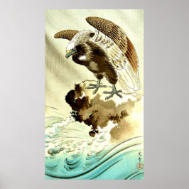 Öagle över Vågar Tsuchiya Koitsu 1930-talet Poster