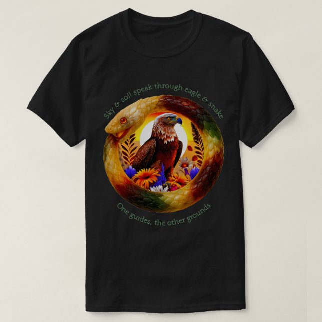 Öagle & Snake 006a T-Shirt (Design framsida)