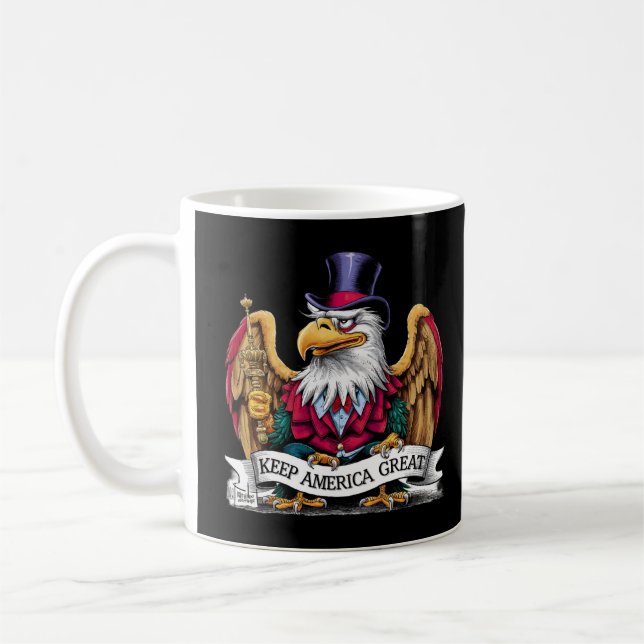 Öagle Soar: Embrace the Spirit" Kaffemugg (Vänster)