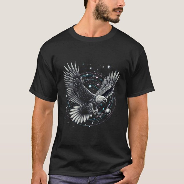 Öagle under flygning, Soaring Eagle T Shirt (Framsida)