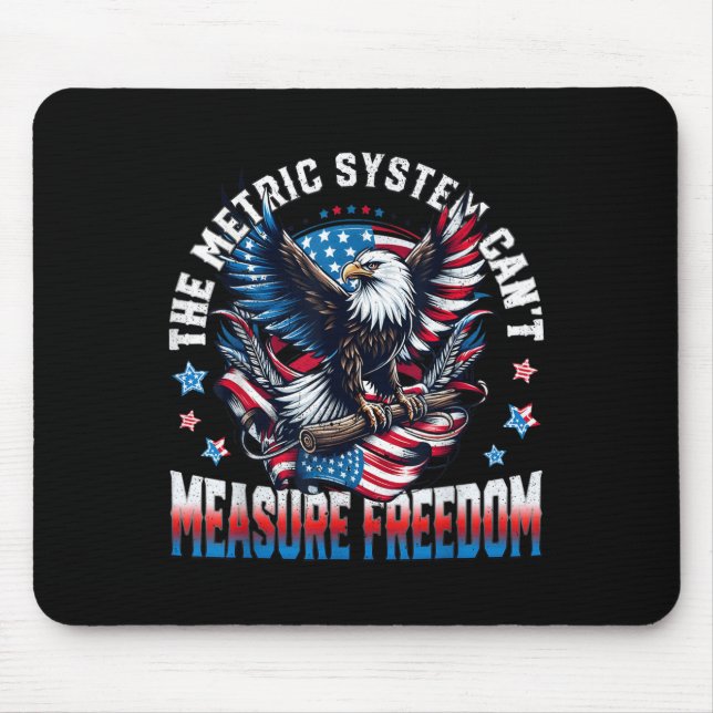 Öagle USA flagga Metric System kan inte mäta domän Musmatta (Framsidan)
