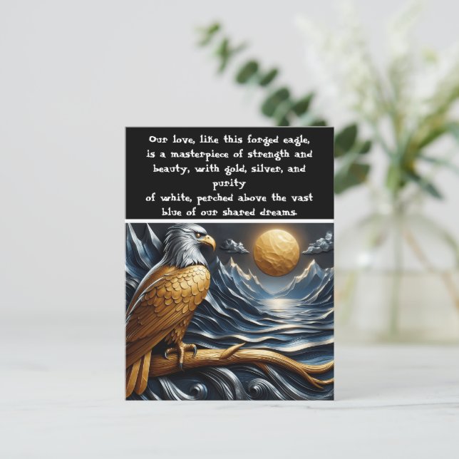 Öagles Gaze: Toppmöte, Djup, Azure Vykort (Stående Fram)